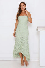 Urban Petal Strapless Maxi Dress Sage