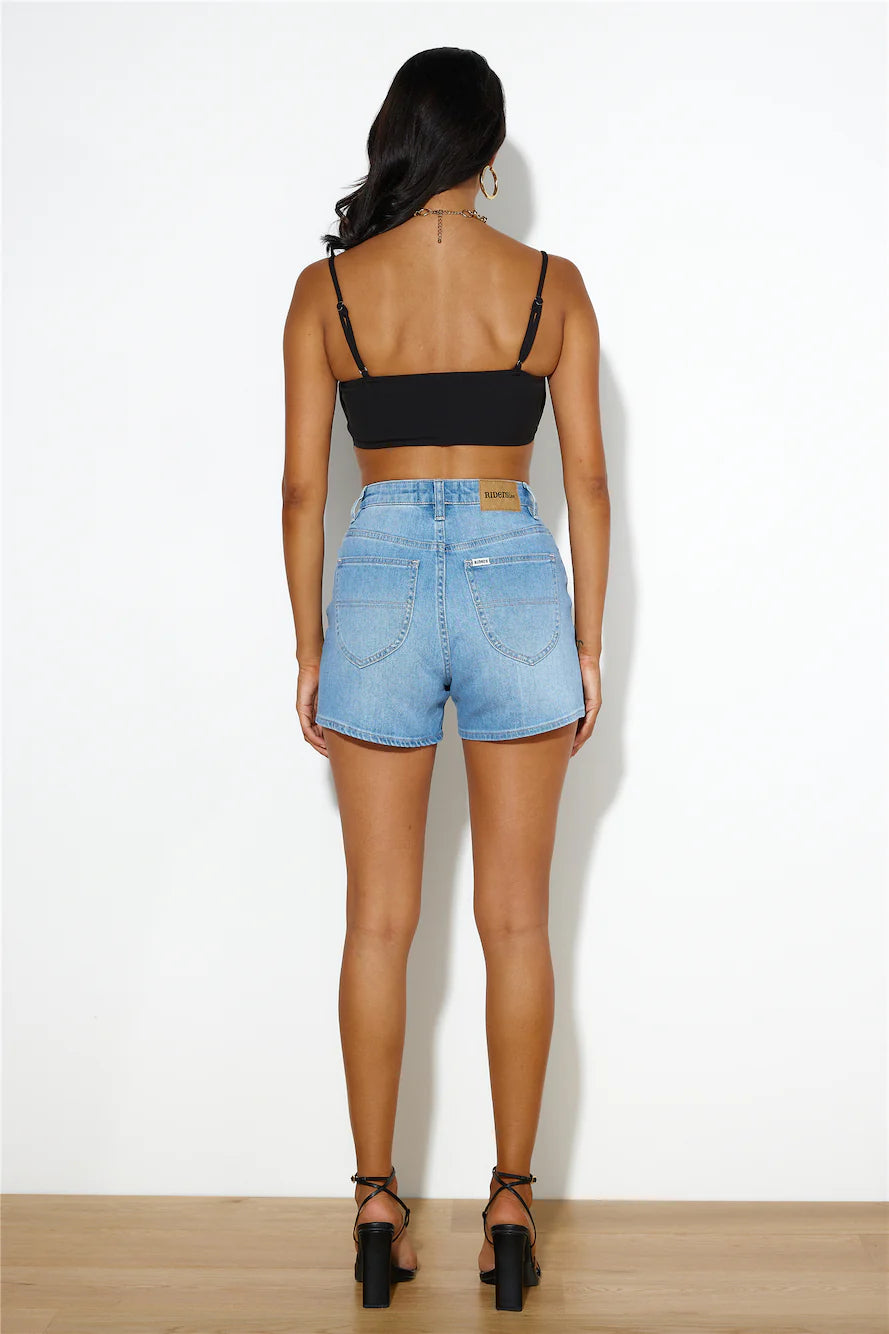 Details Crop Top Black