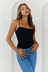 BASE  Day To Night Longline Top Black
