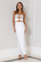 Glam Vibes Maxi Dress White