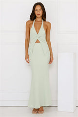 Cloudscape Maxi Skirt Sage
