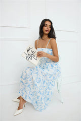 Bright Mornings Maxi Dress Blue