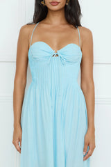 Discover Yourself Maxi Dress Blue