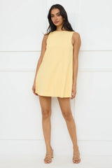 Effortless Icon Mini Dress Yellow