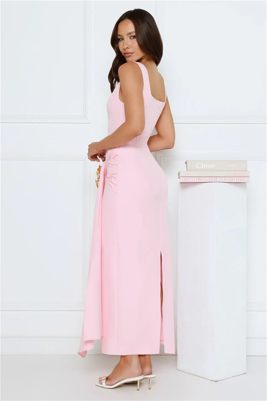 Dusk Opulence Maxi Dress Pink