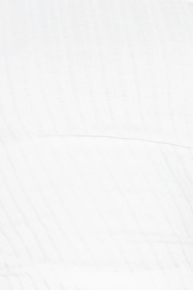 Brunch Groove One Shoulder Top White