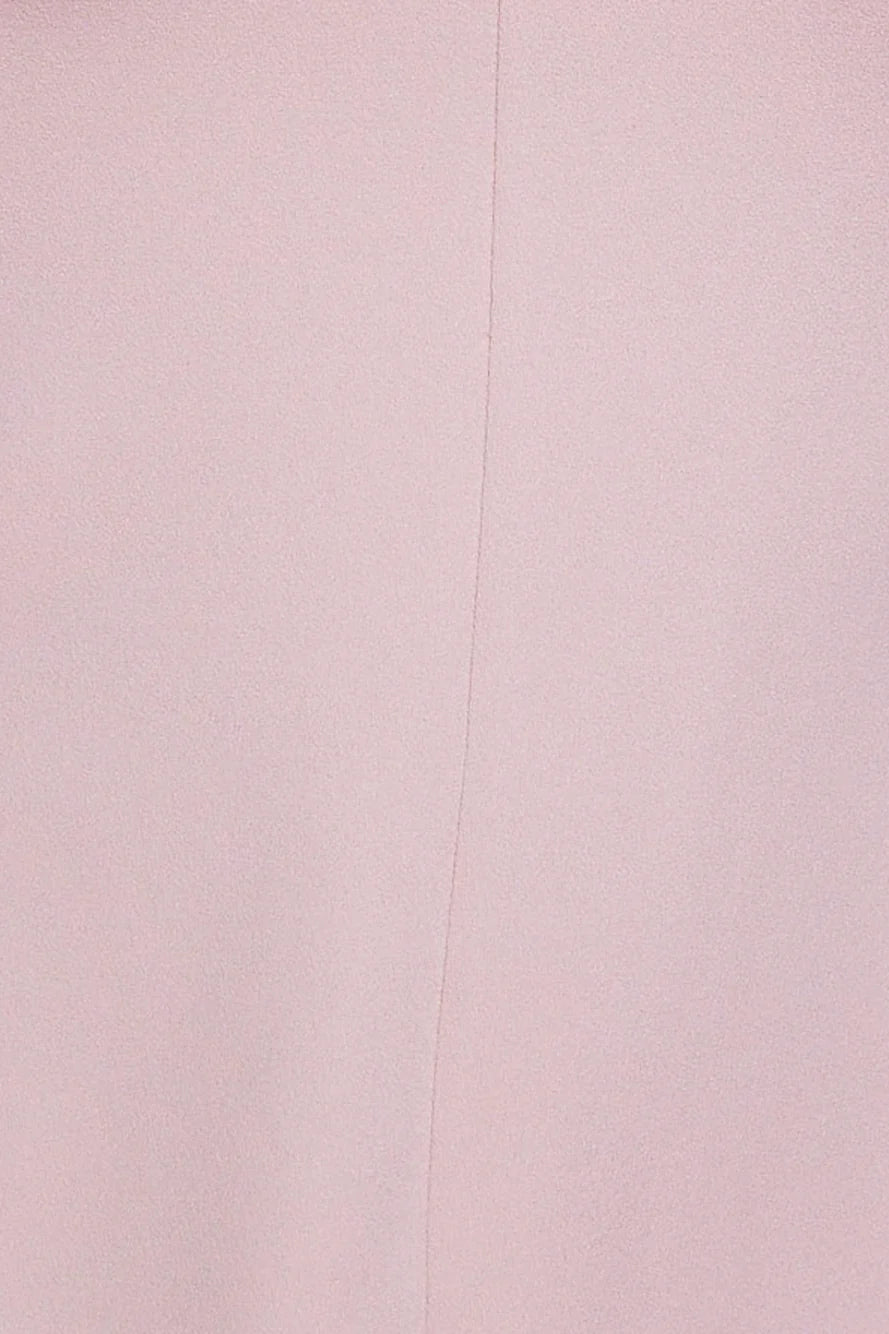 Diamanté Dreams Midi Dress Blush