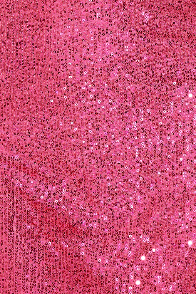 Sparkles Flying Sequins Mini Dress Pink