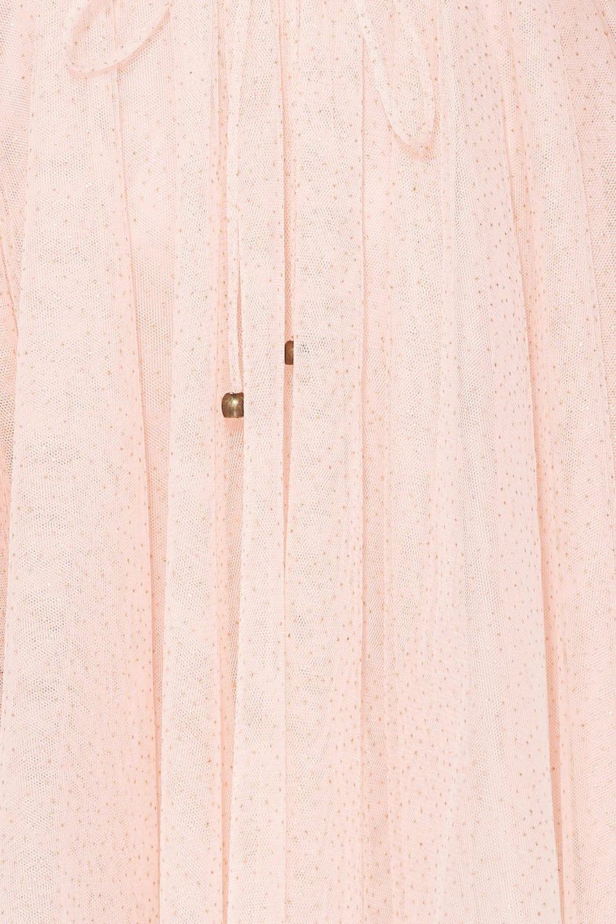 Sweet Smiles Tulle Mini Dress Pink