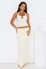 Flawless Star Maxi Skirt Yellow