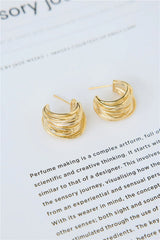 18k Gold Plated Charmed Earrings Gold