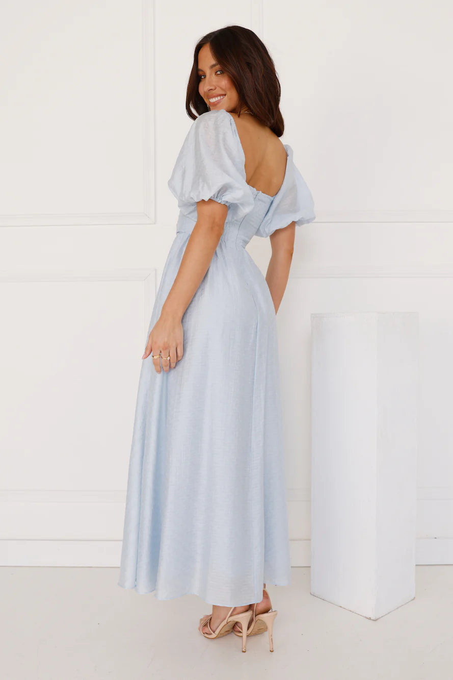 Gentle Breeze Midi Dress Blue