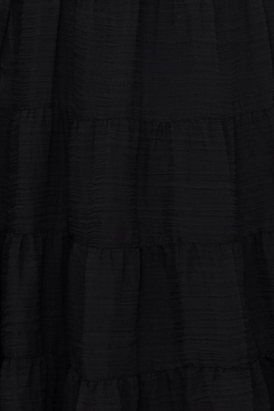 Beauty Retreat Halter Maxi Dress Black