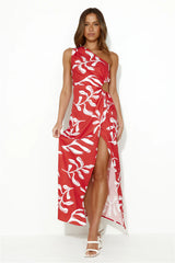 Beach Club Approved Maxi Dress Red