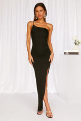 Talking All Night Maxi Dress Black