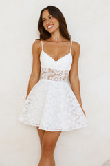 Sunshine And Daisies Mini Dress White