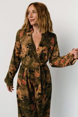 Henderson Jumpsuit | Olive Multi