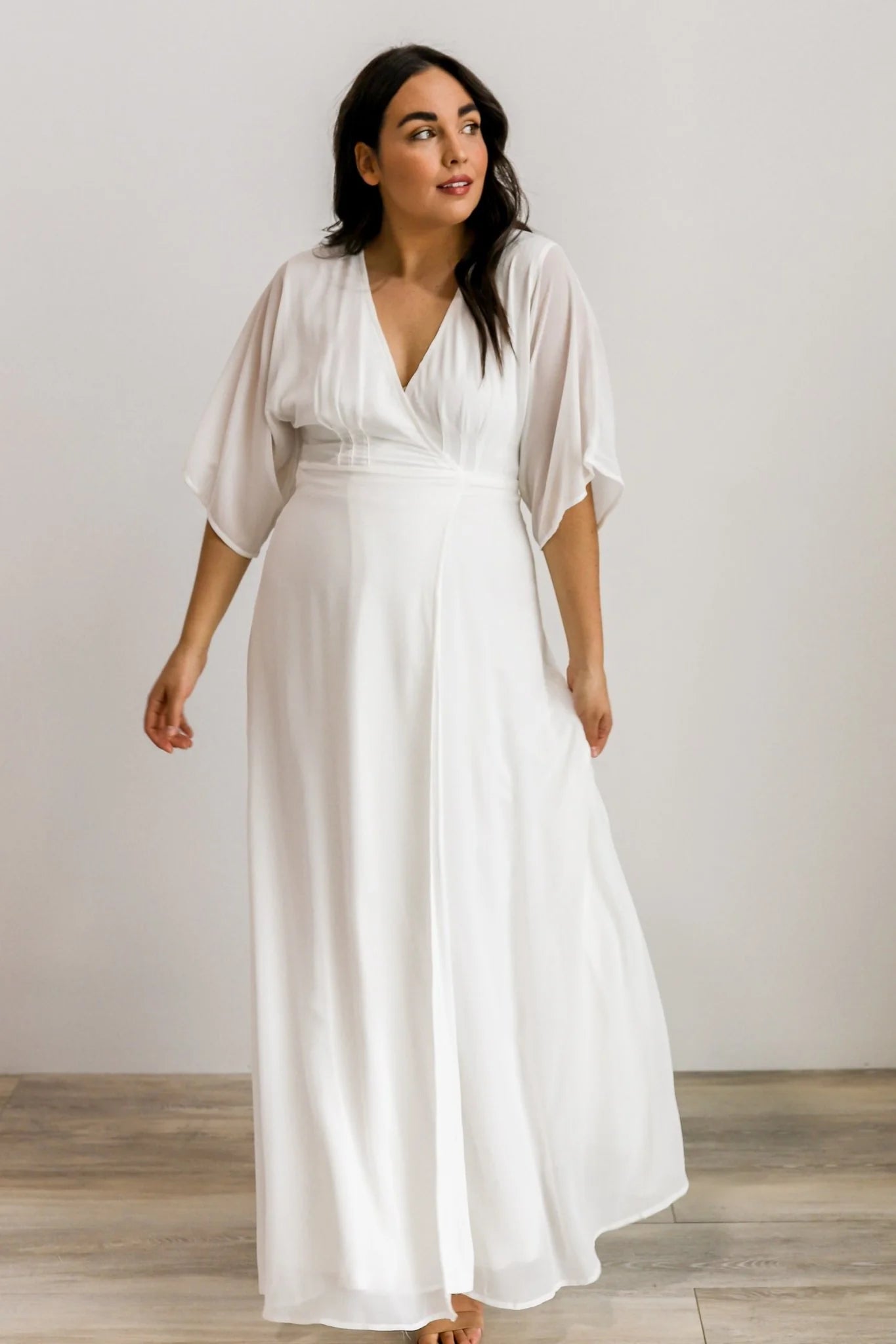 Lilly Wrap Maxi Dress | Off White