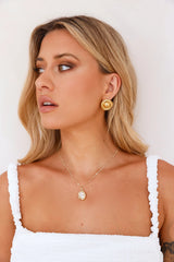 18k Gold Plated Unique Pearl Necklace Gold