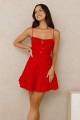 Dazzling Fun Mini Dress Red