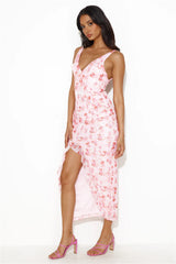Good Style Lover Mesh Midi Dress Pink