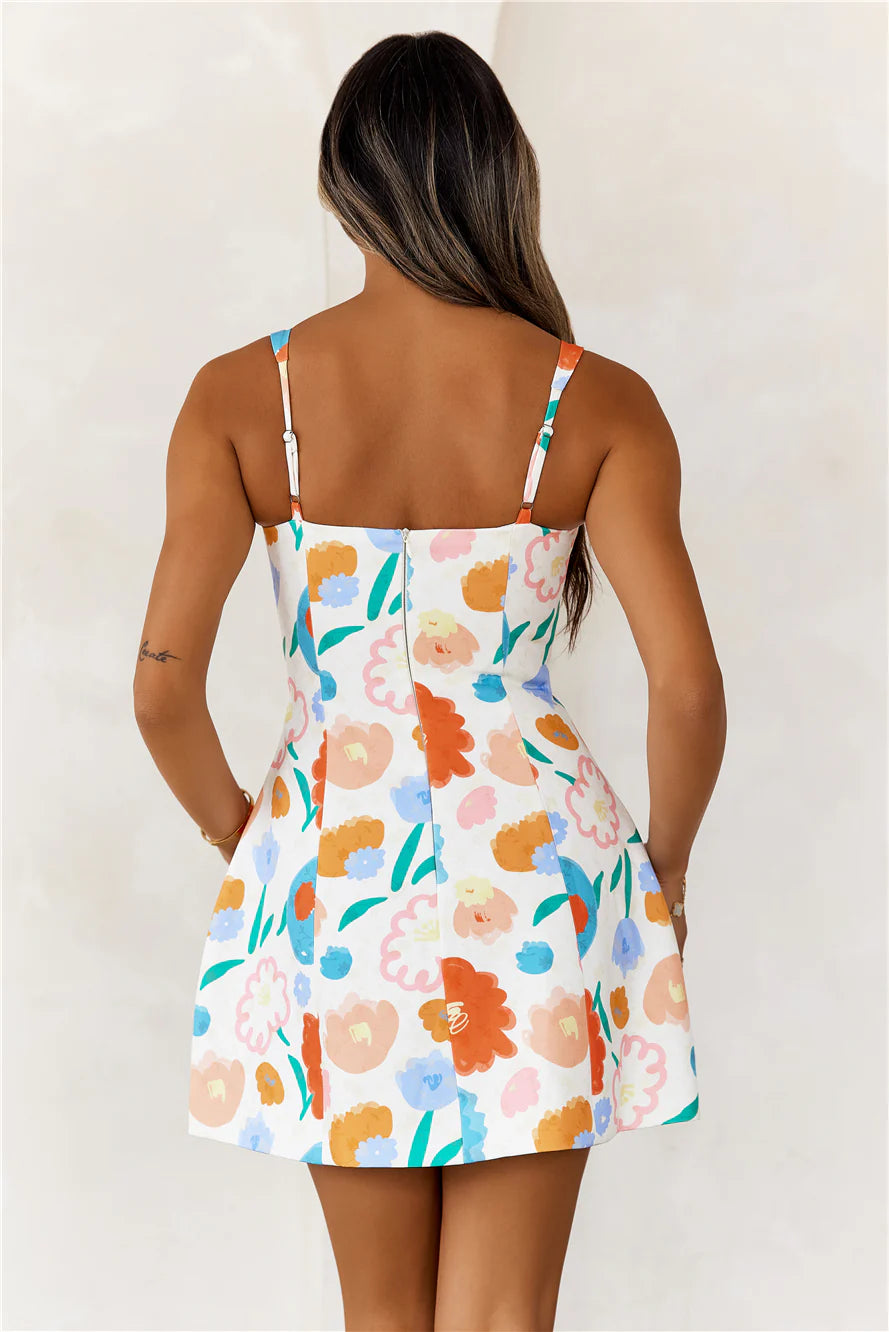 Carnival Colors Mini Dress Print