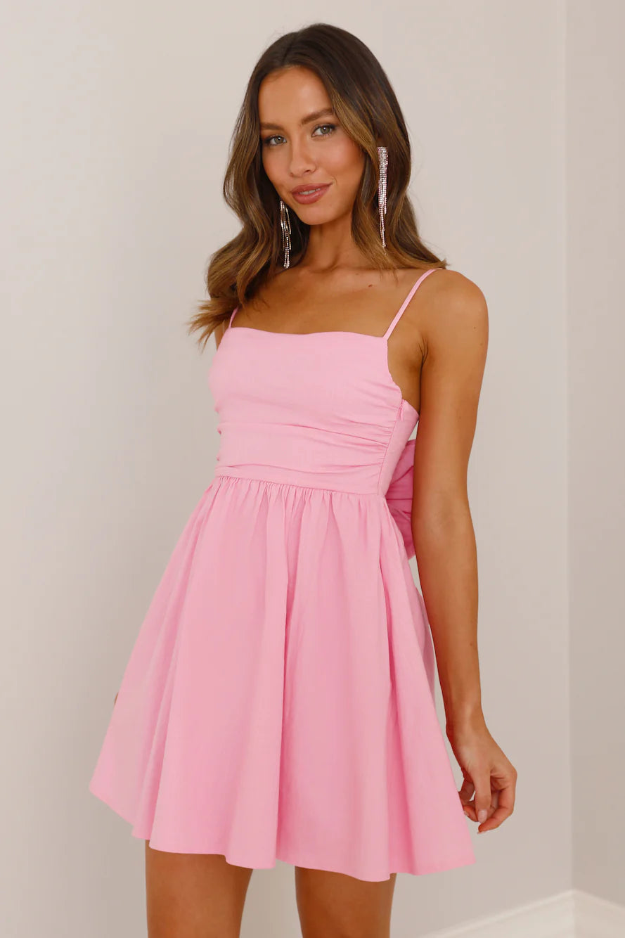 Girly Mood Mini Dress Pink