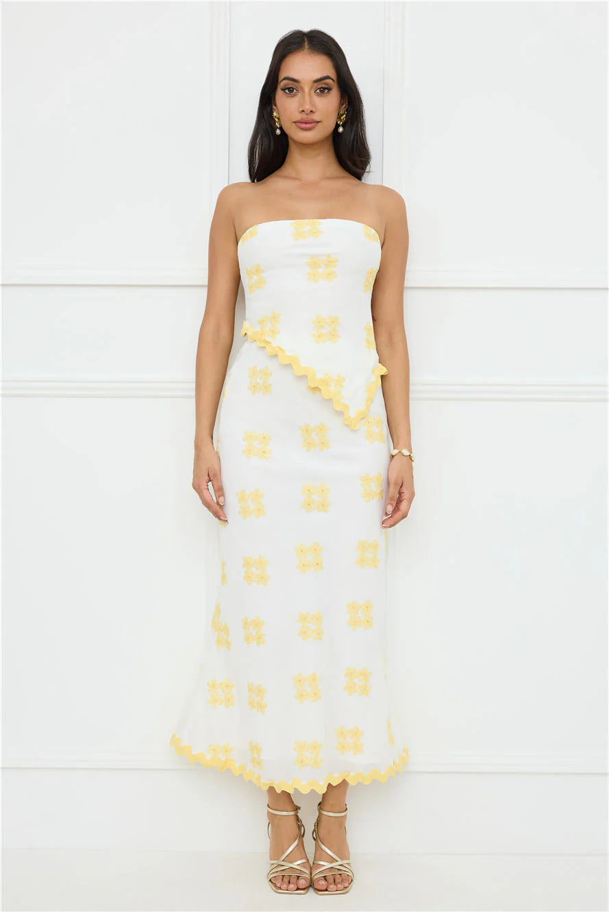Desert Daze Maxi Skirt White
