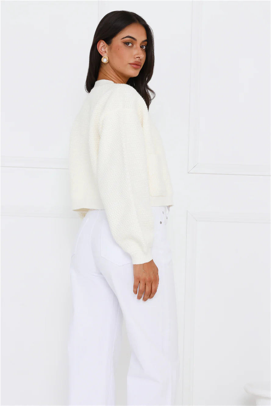 Alaska Knit Cardigan Cream