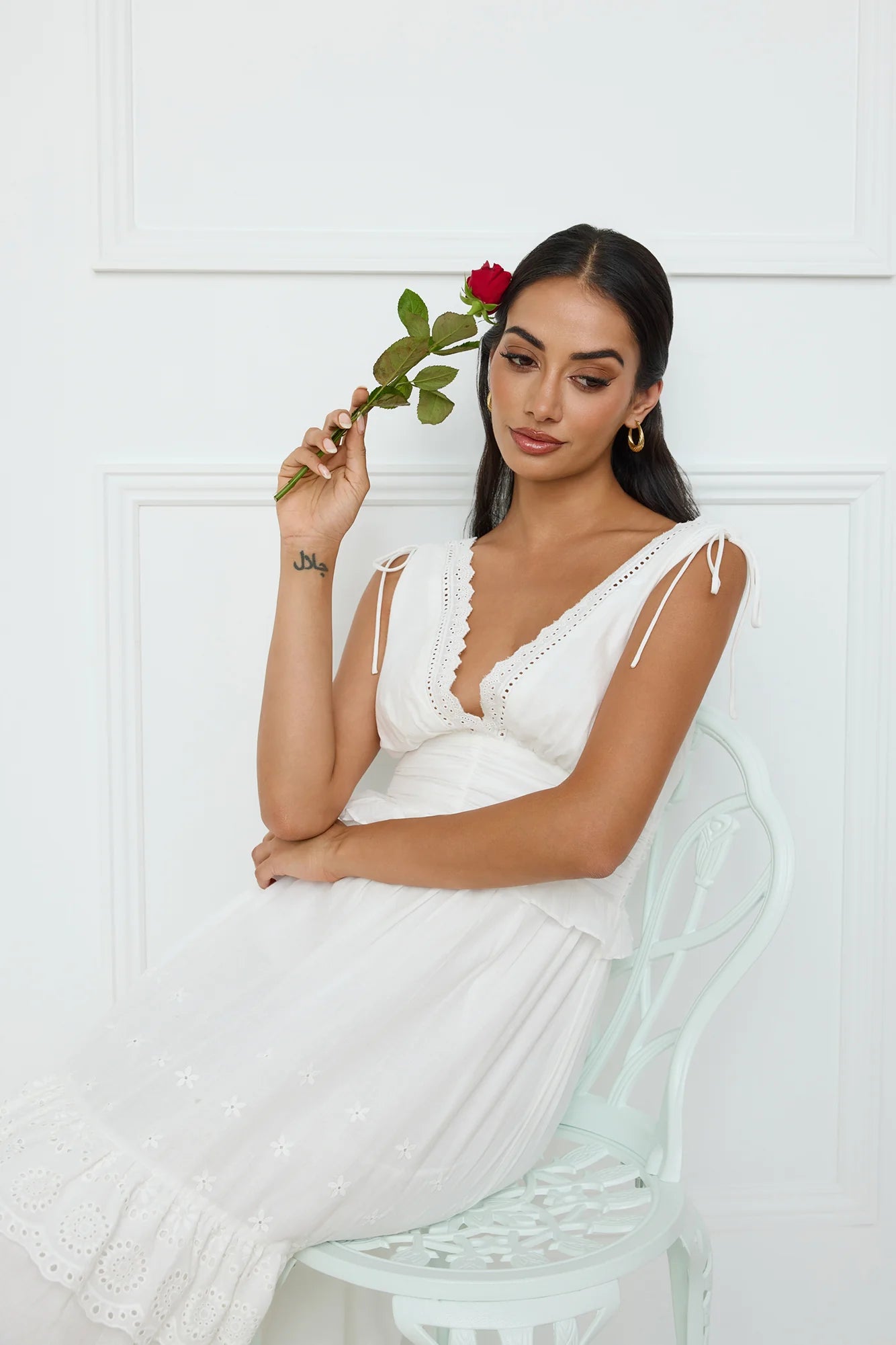 Desert Oasis Maxi Dress White