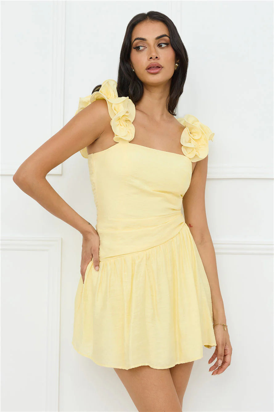 Copenhagen Charm Mini Dress Yellow