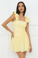 Copenhagen Charm Mini Dress Yellow