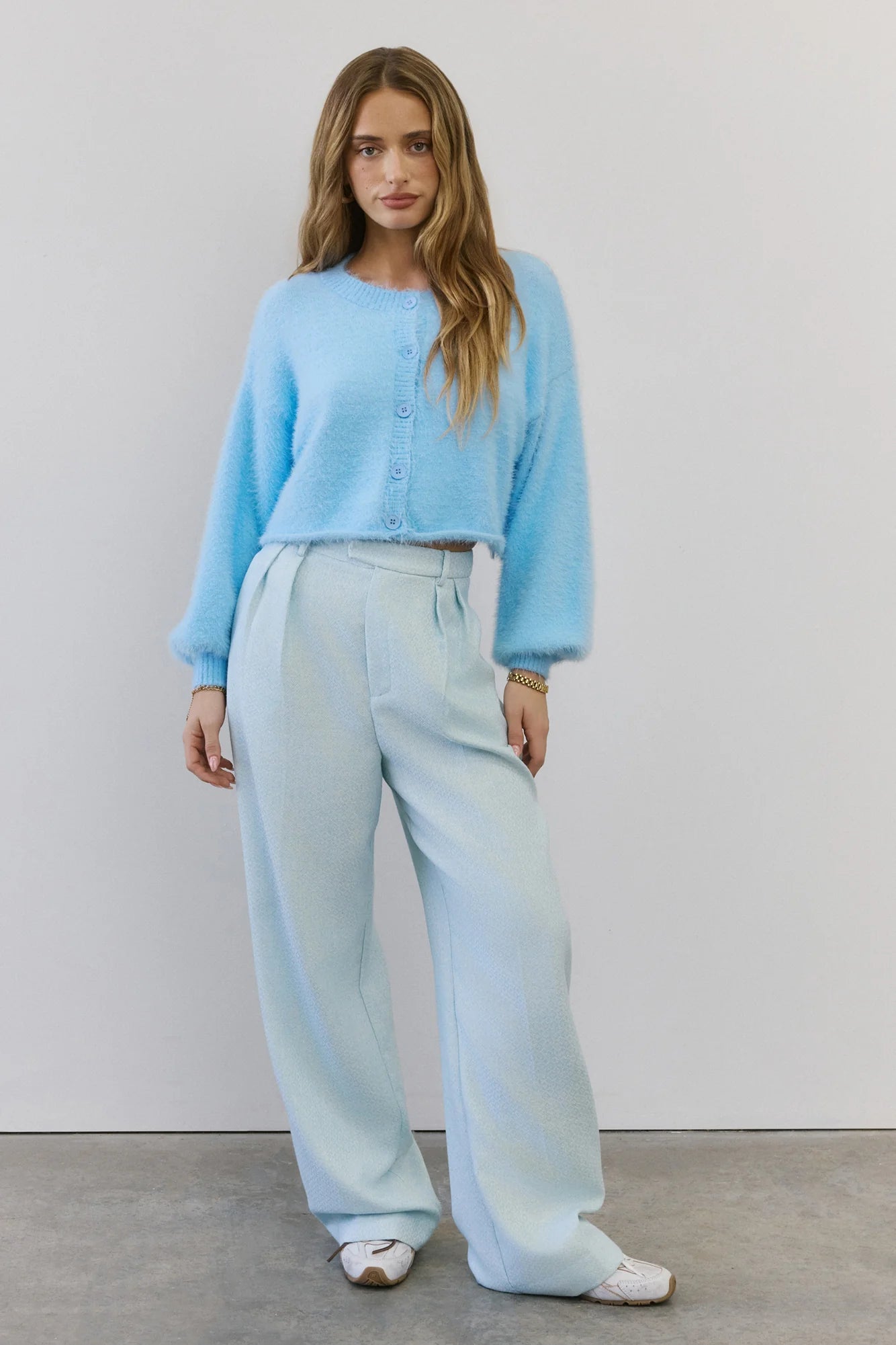Cloud Nine Fluffy Cardigan Blue