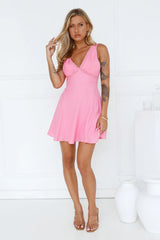 Dream Clouds Mini Dress Pink