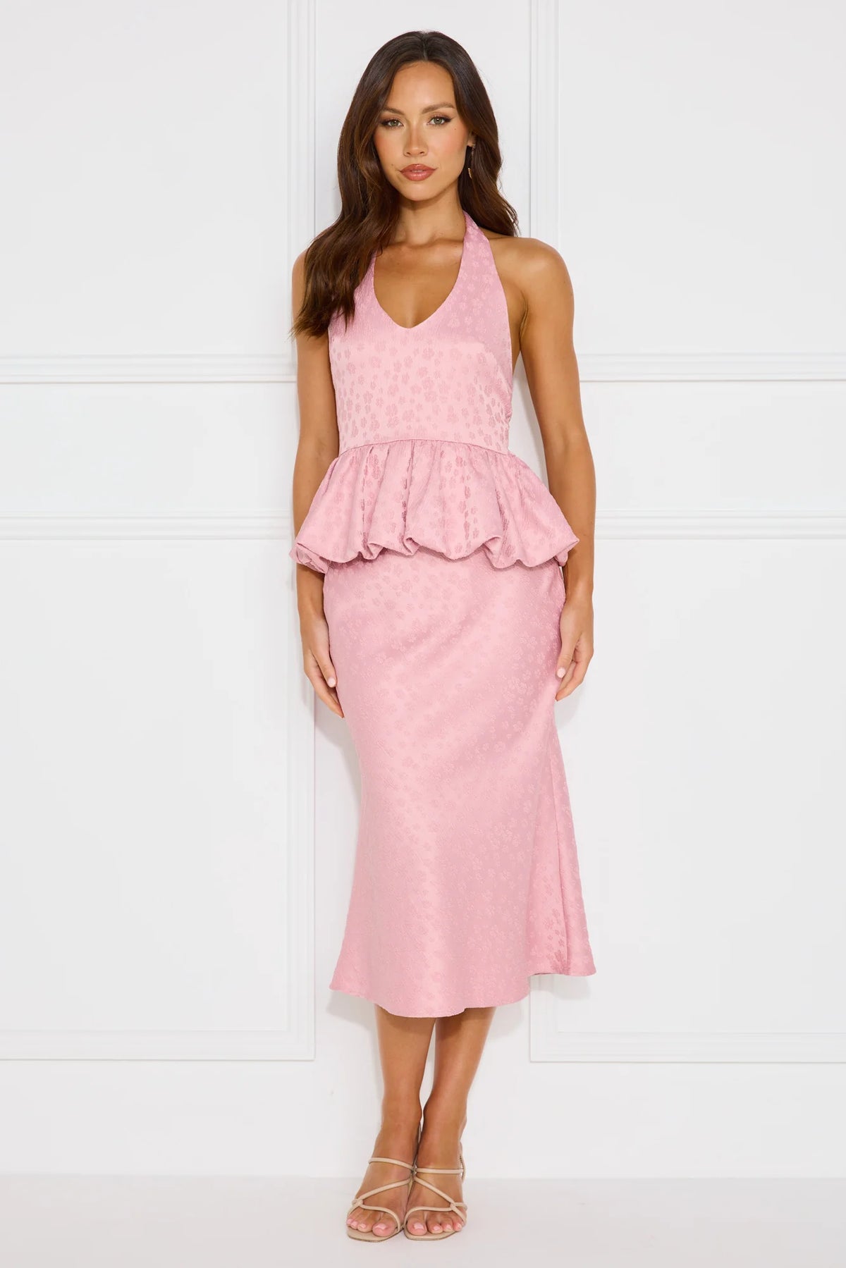Yasmine Midi Skirt Pink