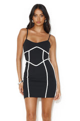 For My Eyes Mini Dress Black