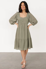 Vaeda Midi Dress | Olive