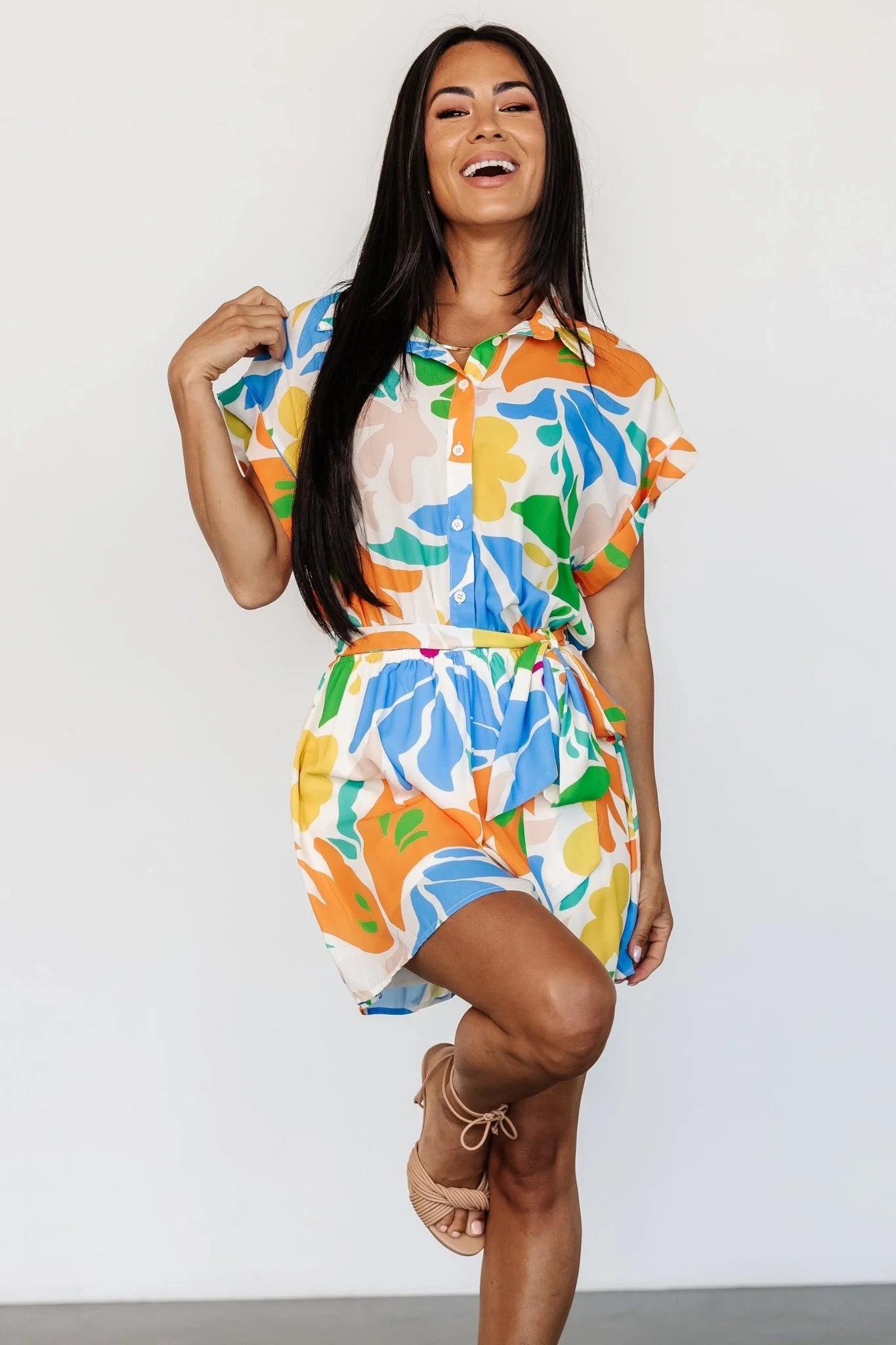 Rhiannon Romper | Multi Print