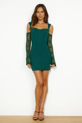Classiness Mini Dress Forest Green