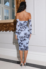 Sweet Delights Midi Dress Blue