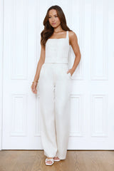 Dressed In Detail Tweed Pants Beige