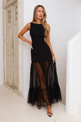 Chic Whispers Maxi Dress Black