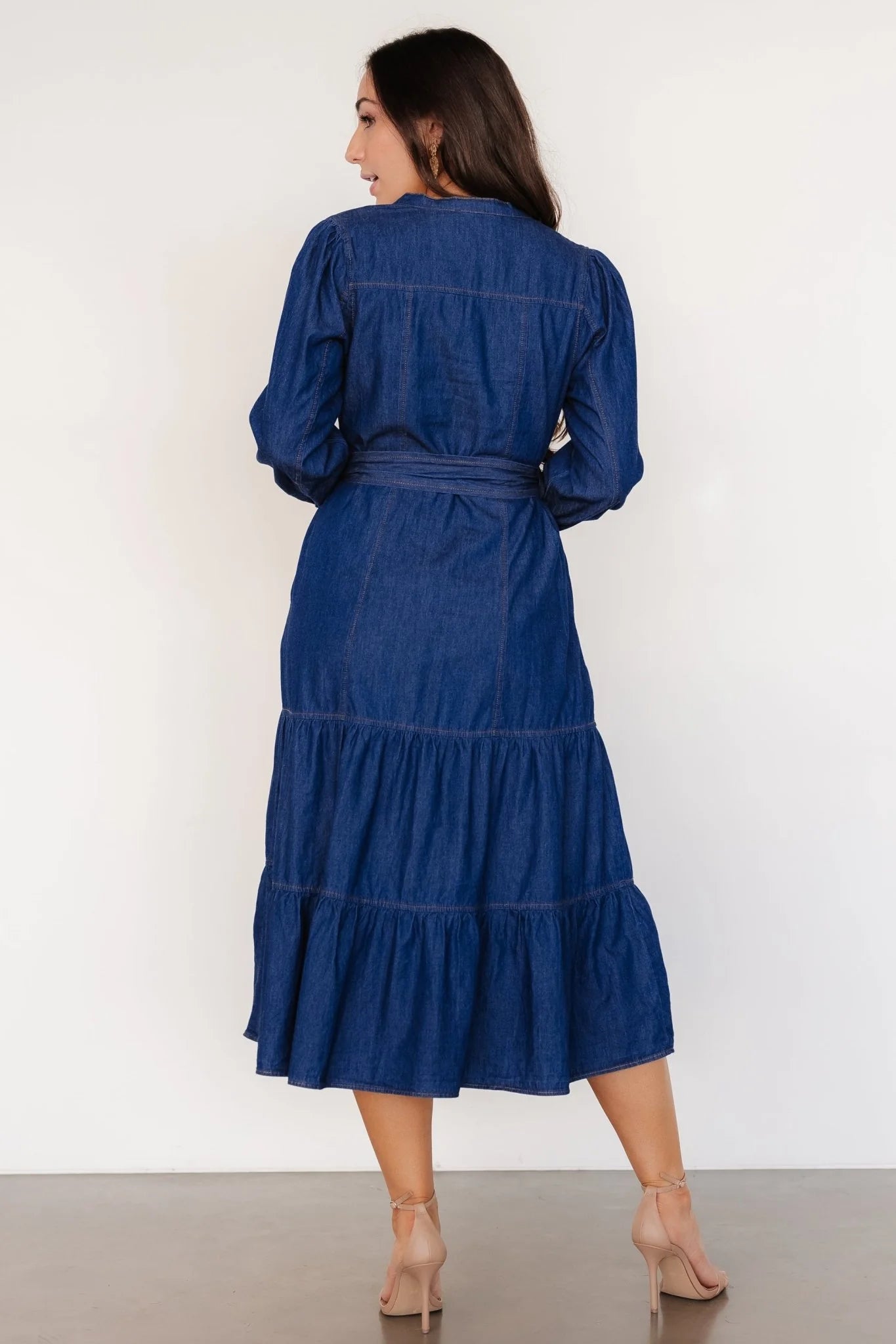 Misty Midi Dress | Denim Blue