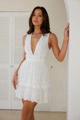 Exotic Cruise Mini Dress White