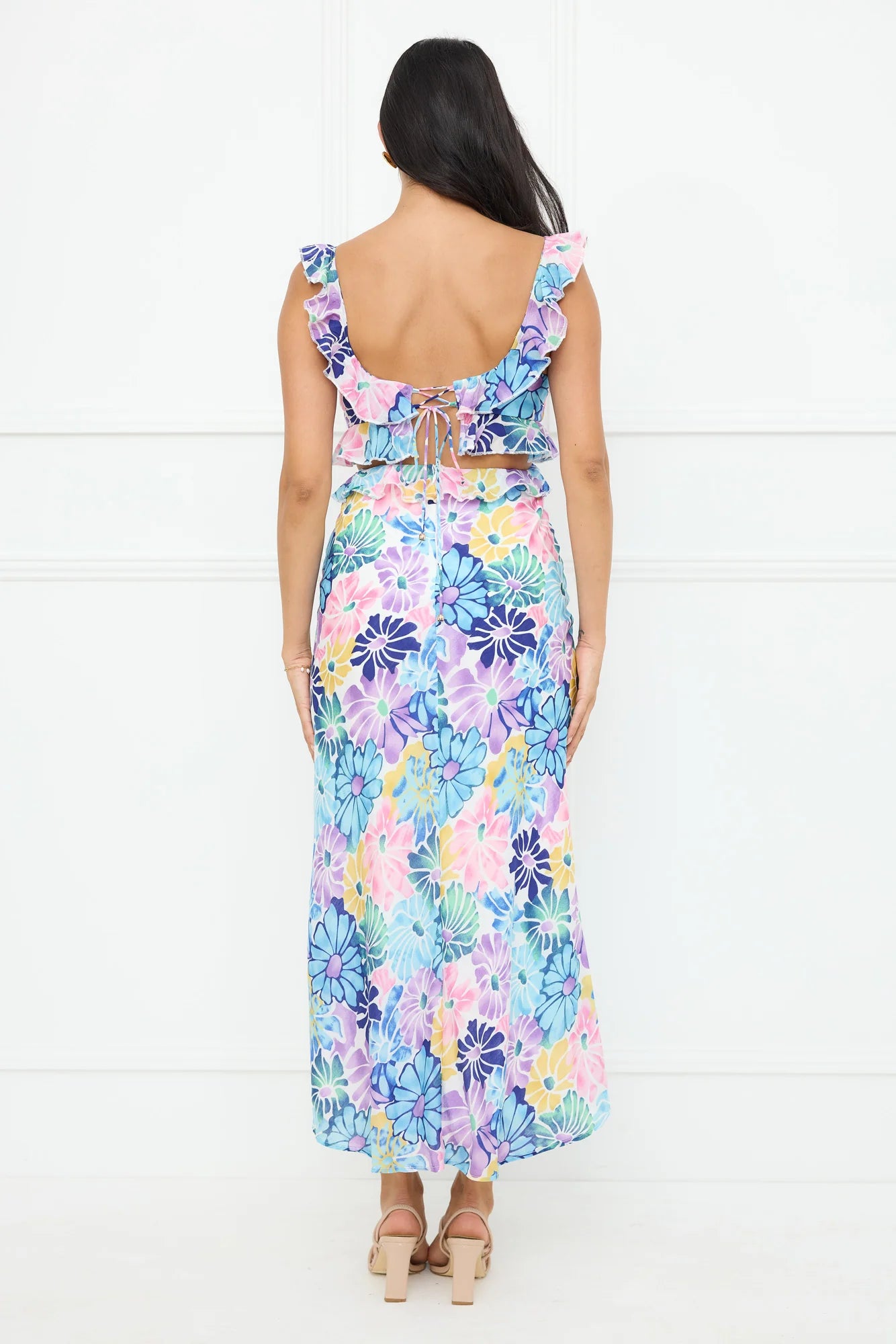 Elegant Mystique Maxi Dress Blue