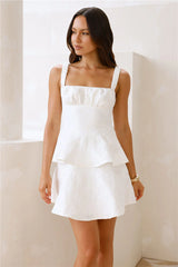 Gilded Rose Mini Dress Off White