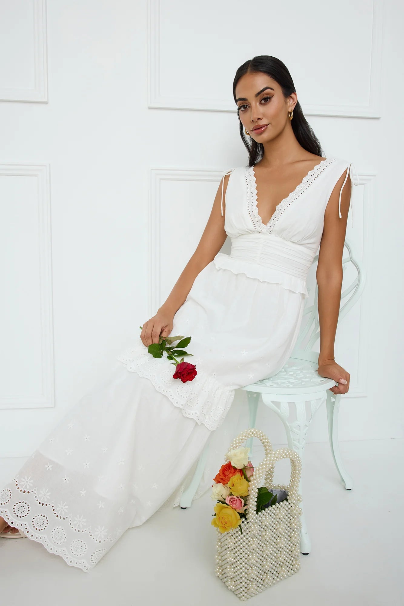 Desert Oasis Maxi Dress White