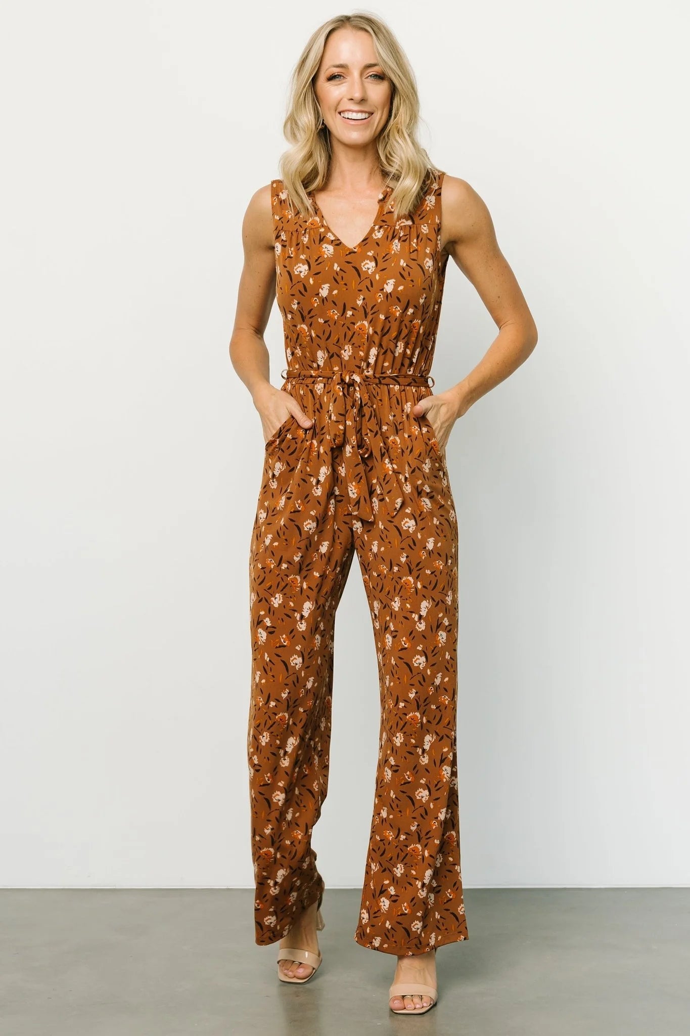 Grove Tank Jumpsuit | Copper Multi