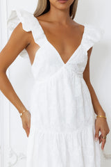 Beachy Charms Maxi Dress White