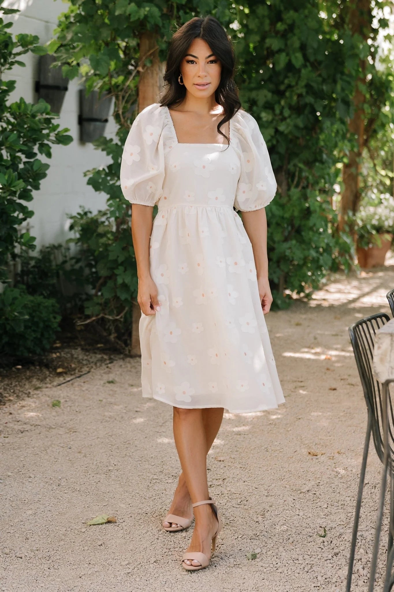 Daisy Short Dress | Vintage Cream Floral